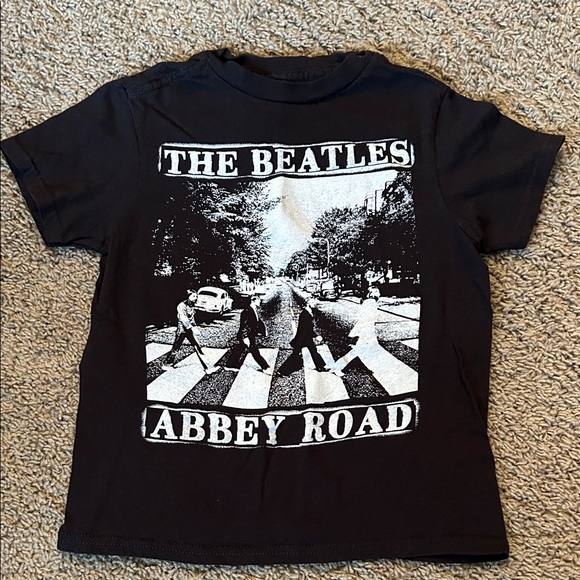 The Beatles Other - The Beatles Black Abbey Road Kids Tee